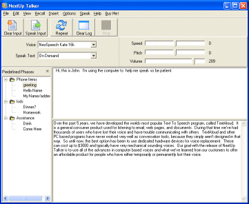 NextUp Talker Screenshot